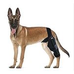 BIXCAER Dog Knee Brace, Leg Brace for ACL with Joint Pain and Muscle Sore, Cruciate Ligament Injury, Adjustable Dog Rear Leg Bracer Support for Knee Cap Dislocation Pet Knee Brace (S)