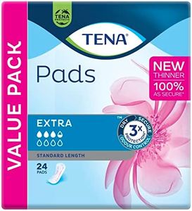 TENA Pads Extra, Standard Length, Pack of 24