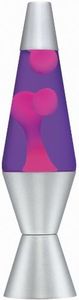 The Original Lava Brand Lava Motion Lamp 14.5" Pink Purple Silver