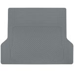 BDK Heavy Duty Cargo Liner Floor Mat-All Weather Trunk Protection, Trimmable to Fit & Durable HD Rubber Protection for Car SUV Sedan Auto, Gray (MT785GRAMw1)