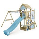 Disney's Frozen Adventure play tower by Wickey - climbing frame, climbing tower, garden play equipment for children - outdoor wooden garden playground with sandpit