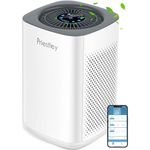 Priestley Air Purifiers for Home Large Room up to 1000 Ft², Smart WiFi Control, Removes 99.97% of Particles with H13 True HEPA Filter for 3-Stage Filtration, Air Cleaner for Allergies, Pets, Smoke