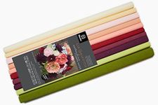 Lia Griffith Extra Fine Crepe Paper Folds Rolls, 10.7-Square Feet, Assorted Colors (LG11018)