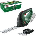 Bosch 18V Cordless Shrub & Grass Shear Kit Without Battery, 1 x Grass Blade, 1 x Shrub Blade, Cuts up to 85 m² per Battery Charge (AdvancedShear 18v-10). Made in Europe