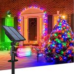 HAARAY Solar Spotlights Outdoor Waterproof, Color Changing Solar Christmas Lights,Solar Powered Outdoor Lights, Auto On/Off Solar Spot Lights for Outside, Multicolor, 4 Pack