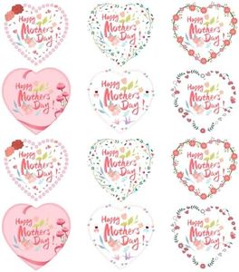 Mother's Day Stickers, 36 Pcs Mother's Day Gift Label Stickers, Mother's Day Label Gift Stickers, Mother's Day Party Gift Decorations