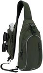 WATERFLY Crossbody Sling Backpack Sling Bag: Small and Stylish Design for Hiking Travel and Everyday Use