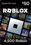 Roblox Digital Gift Code for 4,500 Robux [Redeem Worldwide - Includes Exclusive Virtual Item] [Online Game Code]