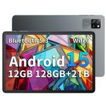 Blackview Tablet 10 inch Android 15 tablet, Octa-Core, 12GB+128GB(TF 2T),WIFI 6 Android Tablet, 8MP+5MP,Widevine L1,WPS Suite,HD IPS- Tab 60 WIFI