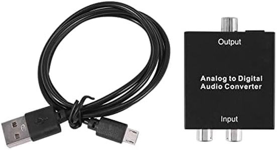 Aribrnten Analog to Digital Audio Converter R/L 3.5mm AUX to Digital Coaxial Toslink Optical Audio Adapter