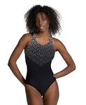 Arena Feel Women's Kikko V Back Swimsuit Black-Black