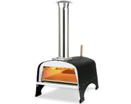 Hello. Dr 13" Wood Fired Pizza Oven Outdoor - Portable Wood Pellet Pizza Oven with Built-in Thermometer - Countertop Pizza Oven with Pizza Stone & Pizza Peel, Ideal for Backyard Outside Kitchen…