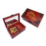 You are My Sunshine Jewelry Music box with Mirror Carved Wood Musical Box Wind up Gift Box Play You are My Sunshine,Gold Movement