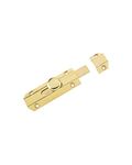 Carlisle Brass - 102mm (4") Heavy Duty Sliding Surface Door Lock Bolt for Internal Latch Doors and External Doors and Windows (Polished Brass)