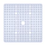 Reetual XL Shower Mat Non Slip - 27x27 Bath Mat for Shower Stall or Large Bathtub Mat with 240 Powerful Suction Cups and Drain Holes. Black Shower Mats for Bathroom