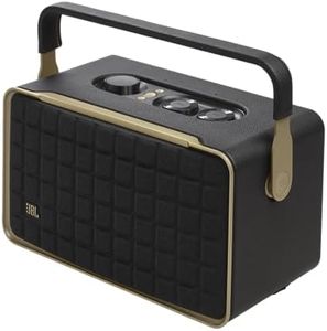 JBL Authentics 300 - Retro Style Wireless Bluetooth/WiFi Home Speaker, Built in Battery (4800mAh), Music Streaming Services via Built-in Wi-Fi, Built in Alexa and Google Assistant