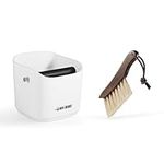 MHW-3BOMBER Espresso Knock Box, 1.2L(15 Cups) Coffee Knock Box with Coffee Clean Brush and Removable Knock Bar for Espresso Puck, Coffee Ground, Durable Espresso Accessories, CS7092-OS