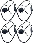Car Parcel Shelf Cords, 4 Pcs Roof Rack Attachment Straps, Universal Car Rear Parcel Shelves Holding Cord, for Golf MK6 MK7 GTI 2010-2012, Tonneau Cover Strap Cord Hanging Rope Car Accessories