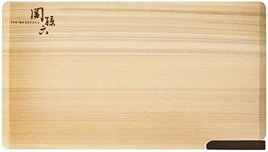 Kai Corporation Kai AP5225 Seki Magoroku Cypress Cutting Board with Stand, 14.2 x 7.9 inches (360 x 200 mm), Made in Japan