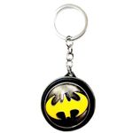 MAPLE Rotating Keychain Spinning Ironman, Spiderman, Batman, Captian America, Superman, Naruto, Doctor Strange Marvel Anime Metal Key Ring Multicolour (Imported) (BAT MAN (A9))