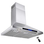 ROXON 900 CFM 30 Inches Range Hood Kitchen Exhaust Fan Stainless Steel Wall Mounted Style RXN-W17-30