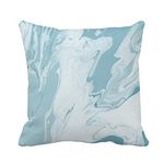 Awowee Throw Pillow Cover Watercolor Abstract Creative Hand Liquid Painting on Canvas Contemporary 18x18 Inches Pillowcase Home Decorative Square Pillow Case Cushion Cover