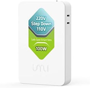 UMI 100W Step Down Converter 220V to 110V Voltage Transformer for US Appliance Used in India