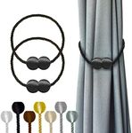 Hion Magnetic Curtain Tiebacks Blac