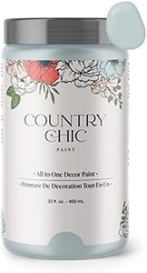 Country Chic Paint - Chalk Style All-in-One Paint for Furniture, Home Decor, Cabinets, Crafts, Eco-Friendly, Matte Paint - Belle of the Ball [Light Blue] Quart 32oz