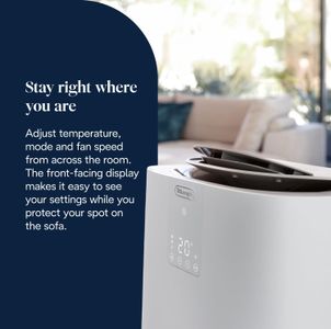 De'Longhi Pinguino Silent Portable Air Conditioner, 9,800 BTU, 3-in-1, Window Kit, White