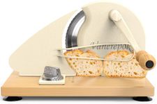 Upgrade Manual Bread Slicer for Homemade Sourdough Bread, Classic Hand Crank Home Bread Slicer with Scale Line and Steel Fence, Sharp Blade, Adjustable Width for Homemade & Commercial Use
