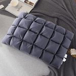 YOUR MOON Soft Pillows for Sleeping, Support Bed Pillows, Fluffy Down Alternative Pillow, Luxury Hotel Gel Pillows for Side Sleeping Queen Size (Gray)