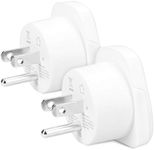 kwmobile 2x Travel Adapter for USA Type B - Travel Adapter to Type B Socket for America, Canada, Japan, Thailand