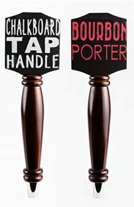 Chalkboard Tap Handle For The Draft Beer Lover's Kegerator or Bar (Dark - 2 Pack Bundle)