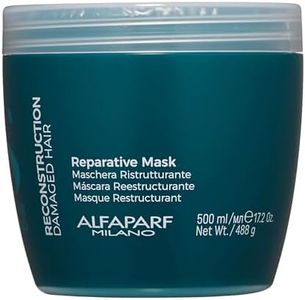 Alfaparf Milano Semi Di Lino Reconstruction Reparative Mask - Deep Conditioner for Dry Damaged Hair - Color Safe, Sulfate and Paraben Free - 17.2 oz
