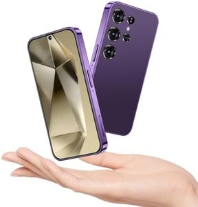 MTGud 4G mini smartphone for kids 4-inch Incell HD Screen, 2600 mAh Big Battery, Dual SIM Dual Camera 5+8MP, Face Unlock 4G no contract phone (X24mini-Purple)