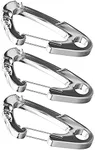 Mighty Paw Dog Tag Carabiner Clips (3 Pack) | Strong Weather Resistant Quick Clip ID Holders. Easily Switch Tags Between Your Pets Collars Or Attach Keys and Poop Bag Holders. Works for All Collars