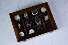 Royal Craft Expertise Watch Box For Men, Watch Storage Box,Wooden Watch organiser, Watch Holder For Men,Gift for him, Anniversary, Valentine;s Day, Father's Day (Brown, rosewood 12 slot)