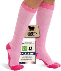 Iambamboo Merino Wool Compression Socks for Women 15-20 mmHg for flying