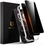 UNBREAKcable Privacy Screen Protector for iPhone Air, Full Coverage Shatterproof Tempered Glass [True 28°Anti Spy] [9H Hardness] [Installation Frame] Private Protector for iPhone Air 6.5" - 2 Pack