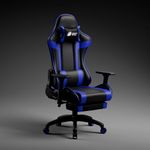 Green Soul Raptor Pro Racing Edition | Ergonomic Gaming Chair with Massager & Legrest | Premium PU Leather | 3D Armrest | Lumbar Pillow | 3 Year Warranty | (Black & Blue) | Installation Provided