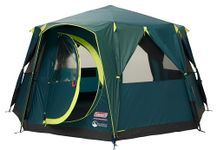 Coleman Tent Octagon Blackout, 6 to 8 Man Festival Dome Tent, Waterproof Family Camping Tent with Sewn-in Groundsheet