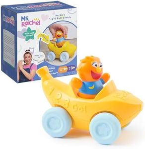 Ms. Rachel, Herbie’s 1-2-3 Roll! Vehicle with Click-in Figure & Pull Back Action, Educational Toys & Toddler Toys for Girls & Boys Ages 1-3Y+