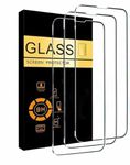 V!Tech Clear tempered glass screen protector, iPhone 14 pro, iPhone 15, iPhone 15 pro, [6.1 inch], easy installation, [9H Hardness], 3-Pack