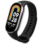Mi Smart Band 8, 1.62'' AMOLED Screen, 60Hz Refresh Rate, 16-Day Battery Life, 5ATM* waterproofing, Is a Sports Watch, 150+ Sports Modes, Activity Step Fitness Tracker Watch, Sleep Monitor. (Black)