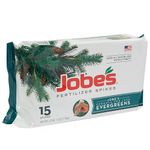 Jobe’s Evergreen Fertilizer Spikes 13-3-4 Time Release Fertilizer for Juniper, Spruce, Cypress and All Other Evergreen Trees, 15 Spikes per Package