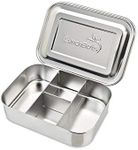 LunchBots Small Protein Packer Snack Container - Mini Stainless Steel Food Box With Portion Control Sections - Great for Nuts, Meat, Cheese and Finger Foods - Eco-Friendly, Dishwasher Safe and Durable