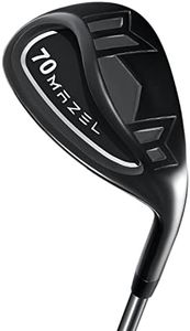 MAZEL Golf Lob Wedge for Men & Women - 70 Degree High Loft Club Wedge,Easily Escape Bunkers and Flop Shots – Legal Tournament Play (Black) Black,Green 35 Inch