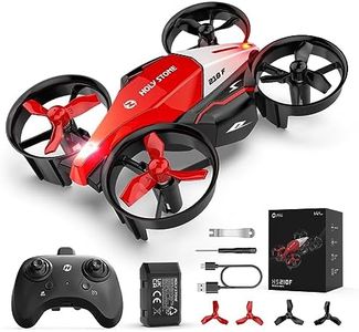 Holy Stone HS210F Mini Drone pour Enfants, 2-en-1 d'intérieur RC Quadcopter avec Lumières LED, Mode d'atterrissage et de vol, 3D Flip, Modulaire Batterie Sécurisée Jouet Cadeau pour Garçons Filles