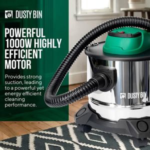 Dusty Bin Ash Vacuum 15L – Powerful DB17 Ash Cleaner